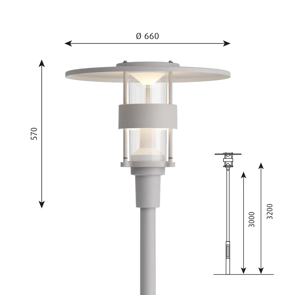 Louis Poulsen: Albertslund Mini Post